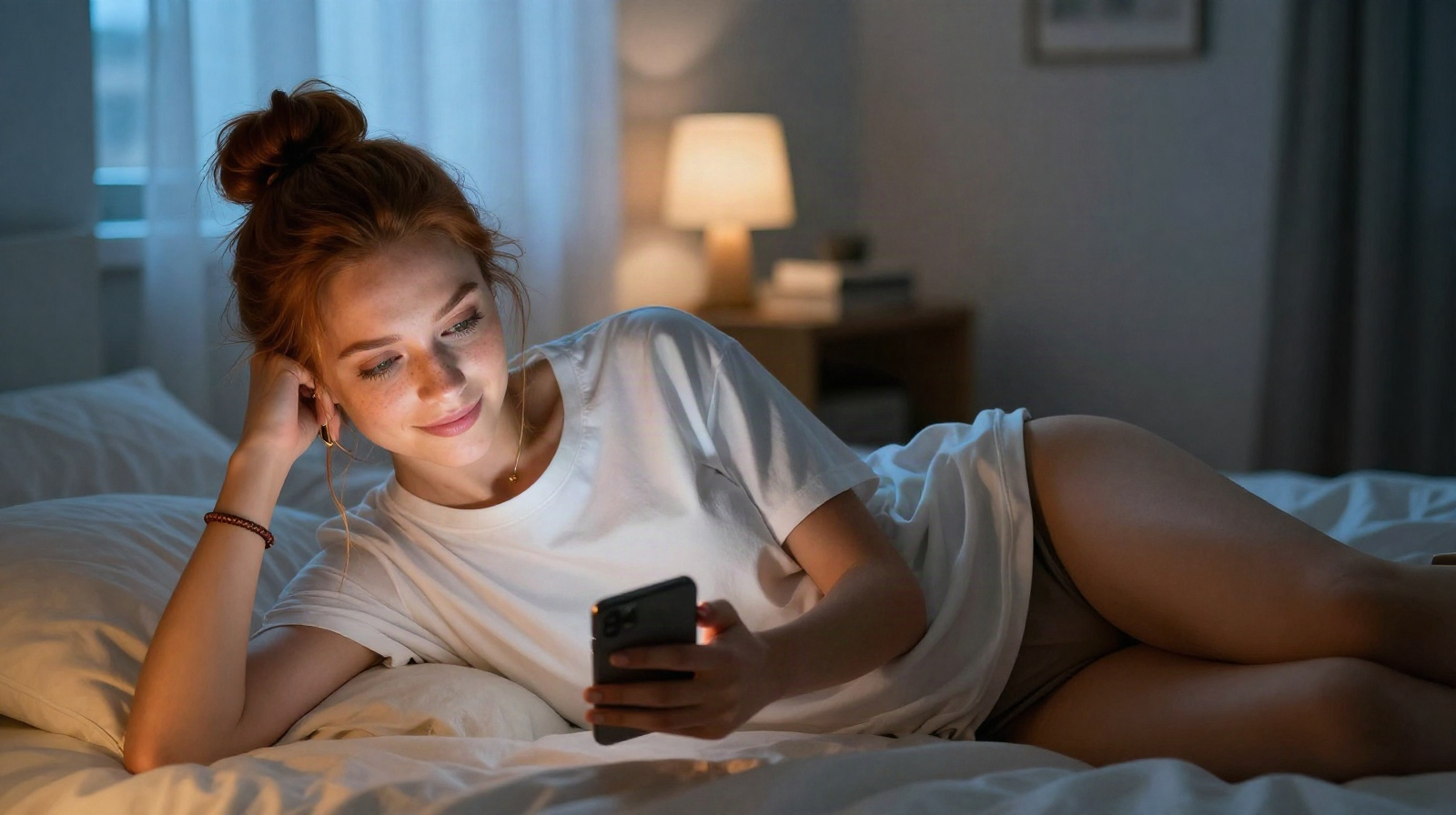 Illustration accompanying the guide to how to create a romantic atmosphere online